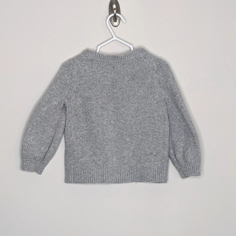 Mini Boden Flower Butterfly Wool Blend Sweater 3/4 - Picture 2 of 6